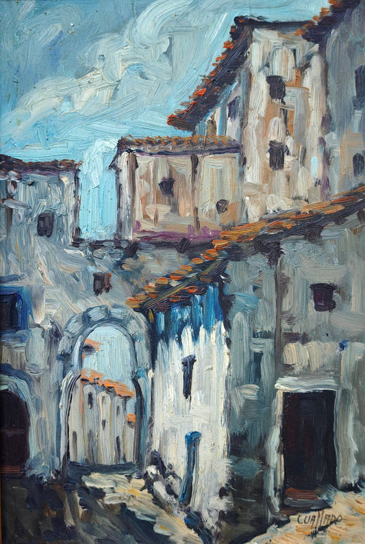 Cuallado - Huile sur toile Ecole espagnole