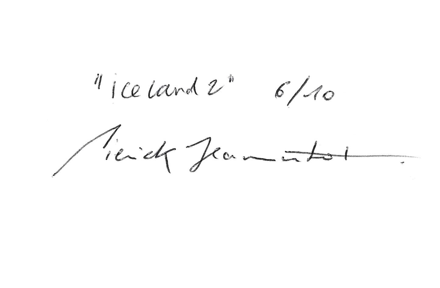 ICELAND 2 - Photo originale série limitée