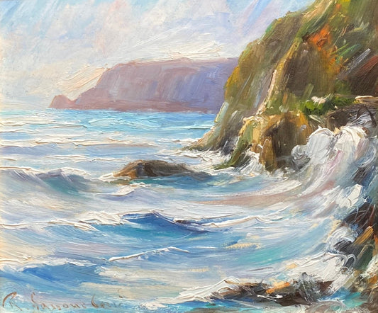 Renato Sassone Corsi (XX) - Tempête sur la côte