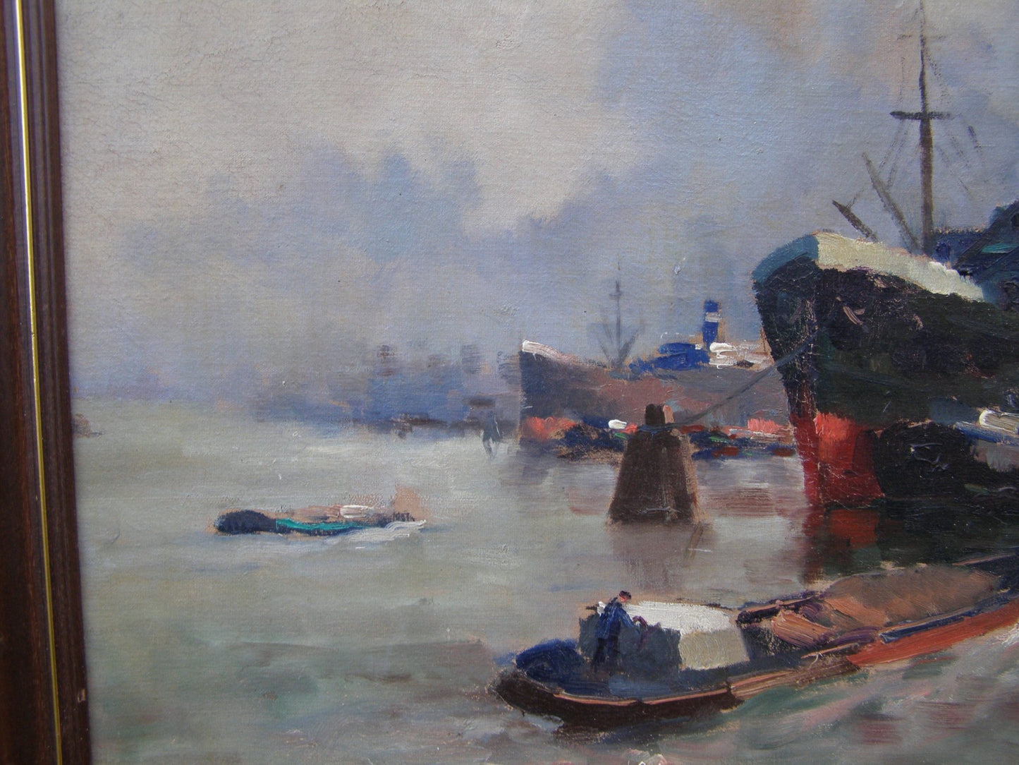 Peinture marine de M. Ottee (pseud. Arnout van Gilst) (1898-1982)