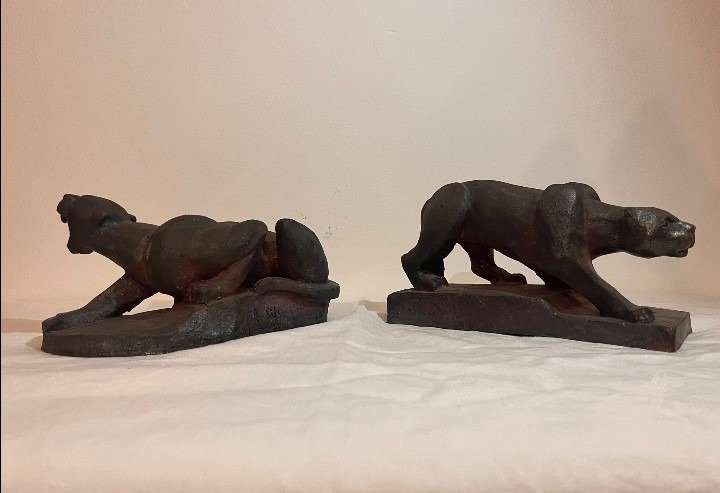 Andrea Oliva - Pumas, Sculpture