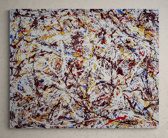 Superbe peinture sur toile Pollock Style - Arvydas Gaiciunas (Retne)