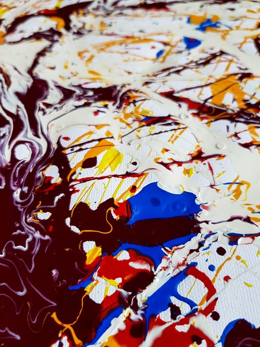 Superbe peinture sur toile Pollock Style - Arvydas Gaiciunas (Retne)