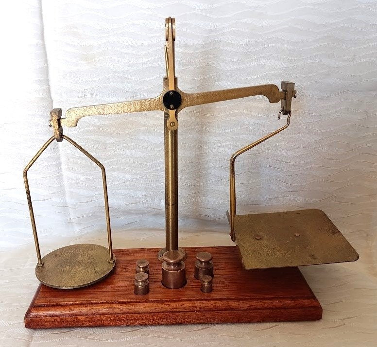 Balance - pour métaux précieux / balance à lettres avec poids