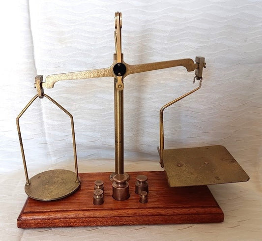 Balance - pour métaux précieux / balance à lettres avec poids