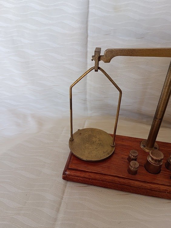 Balance - pour métaux précieux / balance à lettres avec poids