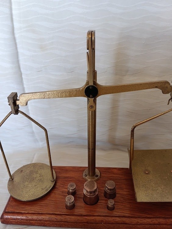 Balance - pour métaux précieux / balance à lettres avec poids
