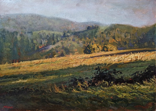 Blazej Klossak - Sunny Meadow - Huile sur panneau