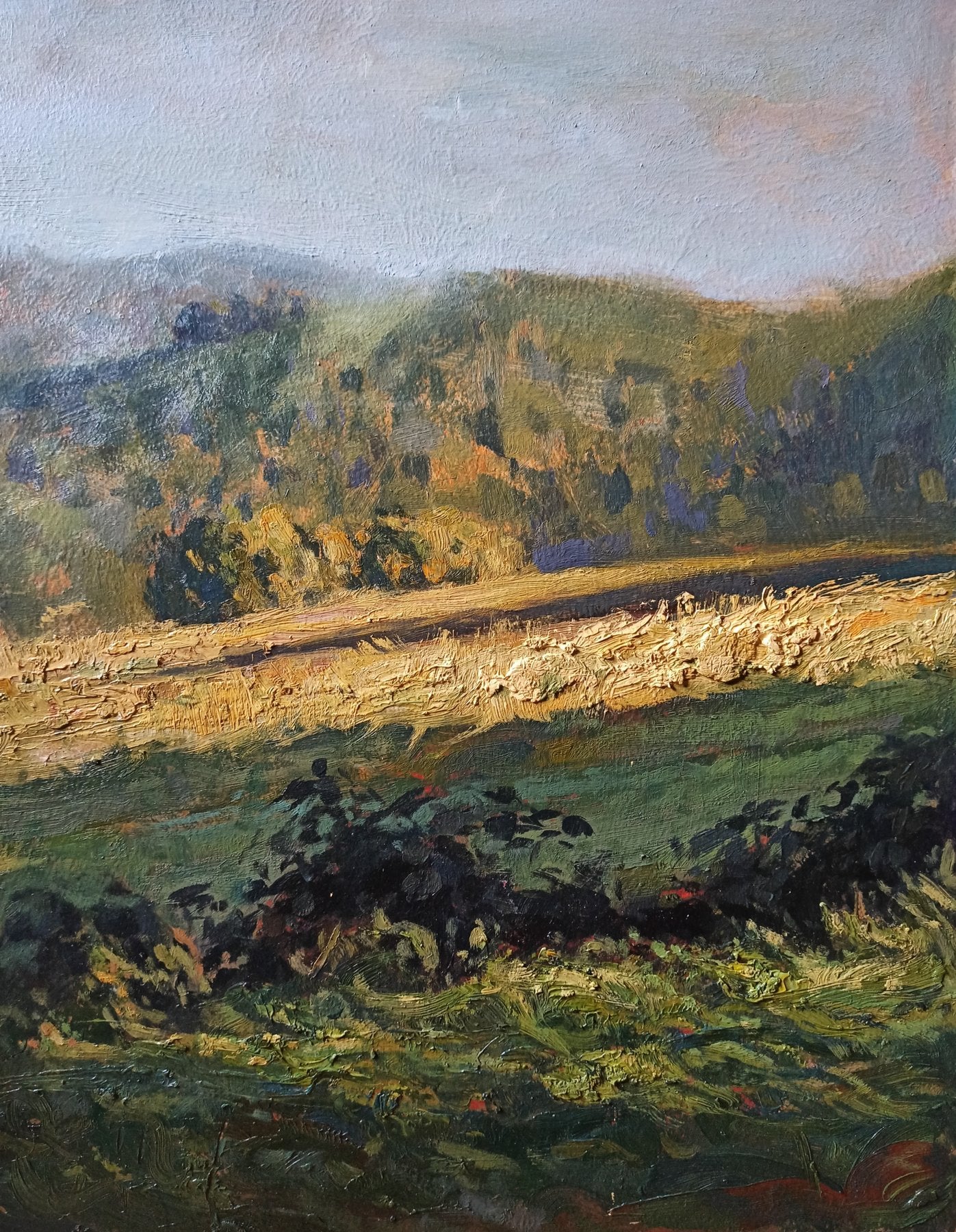 Blazej Klossak - Sunny Meadow - Huile sur panneau