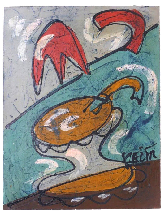 Peinture originale de Bohumil Kecir (1904-1987)
