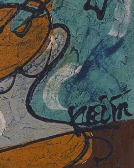 Peinture originale de Bohumil Kecir (1904-1987)