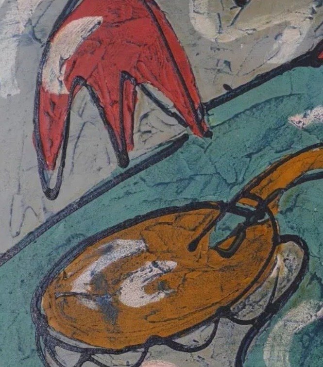 Peinture originale de Bohumil Kecir (1904-1987)