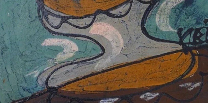 Peinture originale de Bohumil Kecir (1904-1987)
