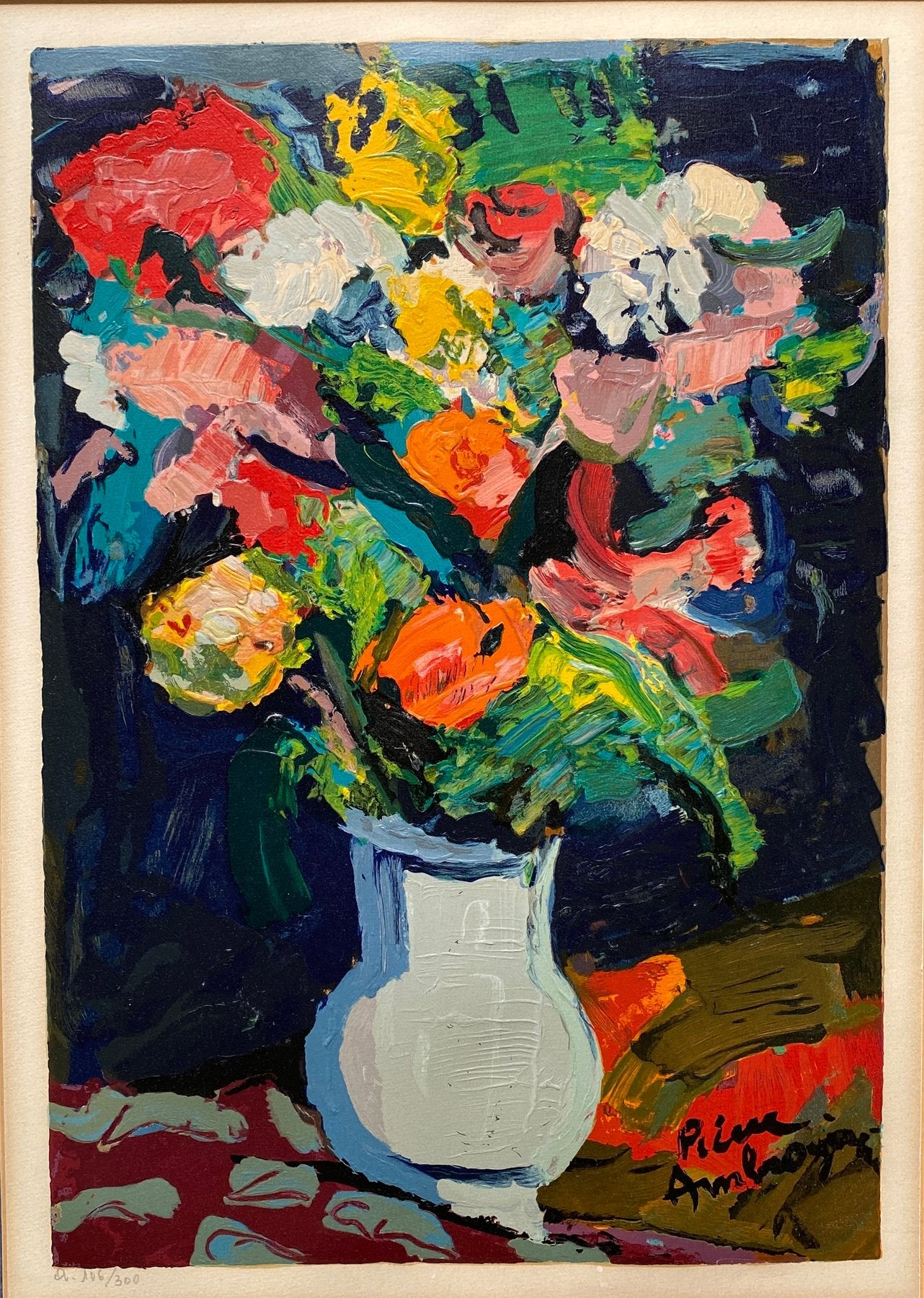 Pierre Ambrogiani (1907-1985) - Bouquet de fleurs