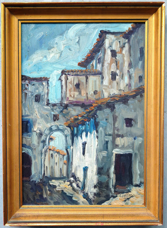 Cuallado - Huile sur toile Ecole espagnole
