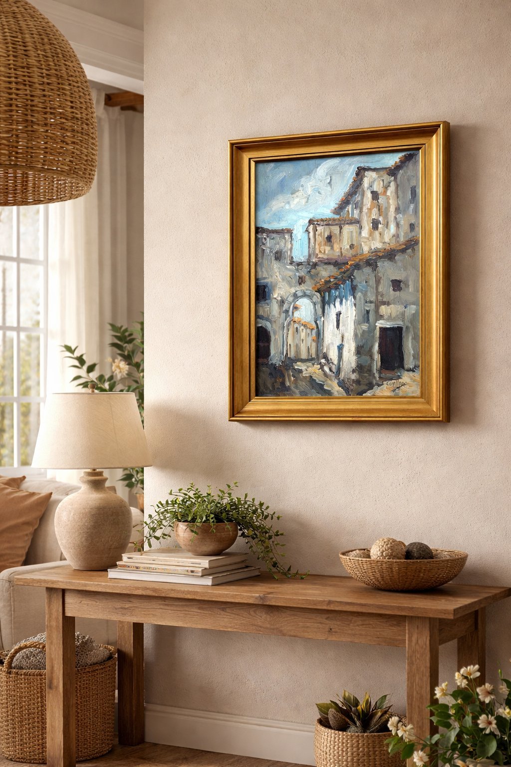 Cuallado - Huile sur toile Ecole espagnole