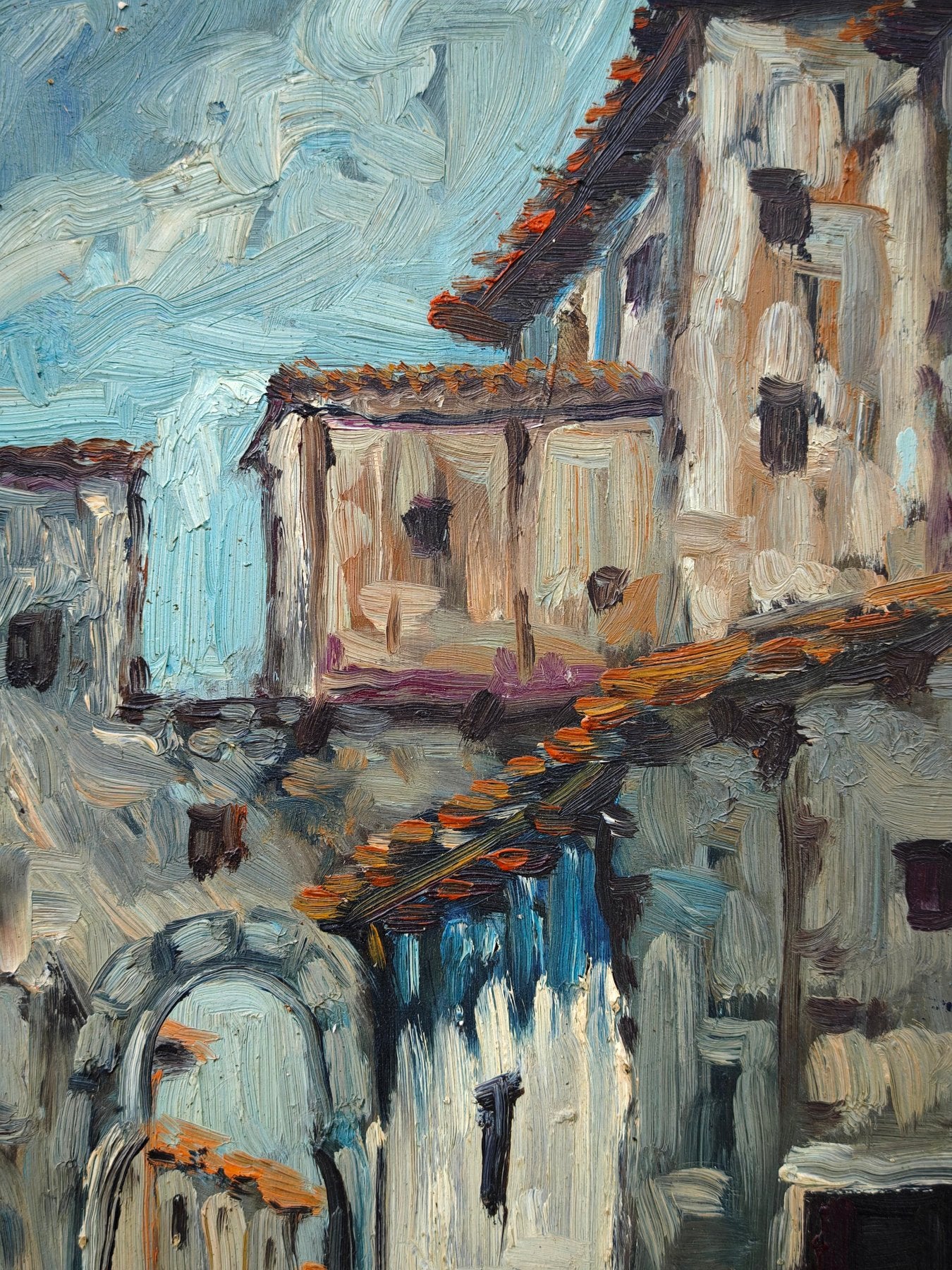 Cuallado - Huile sur toile Ecole espagnole