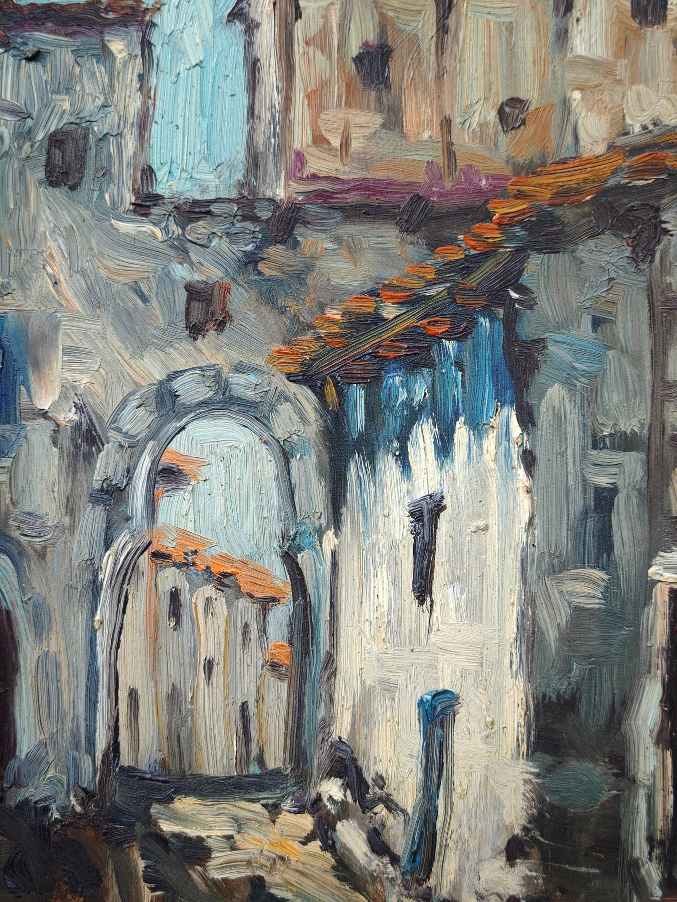 Cuallado - Huile sur toile Ecole espagnole