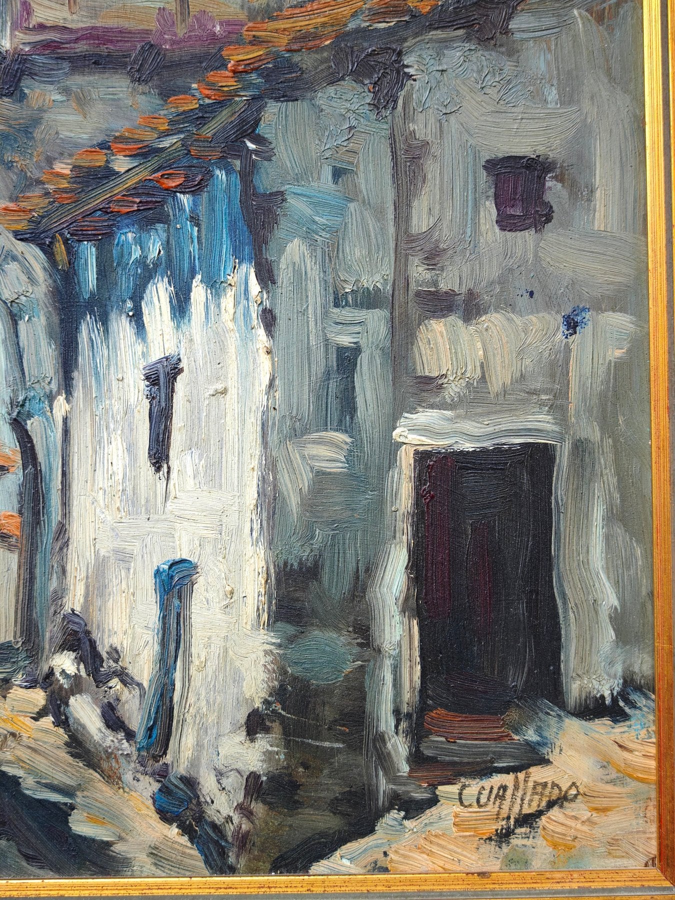 Cuallado - Huile sur toile Ecole espagnole