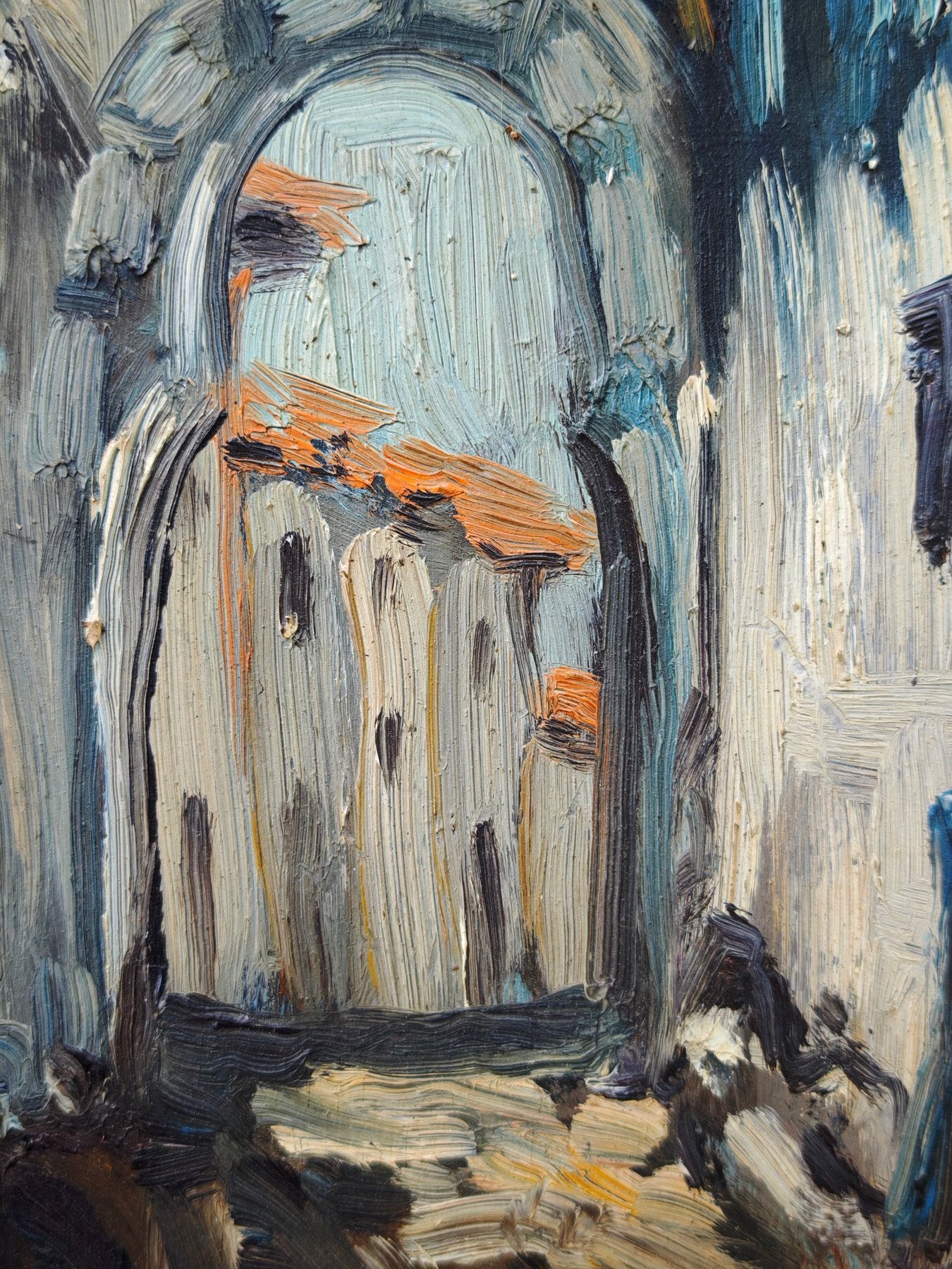 Cuallado - Huile sur toile Ecole espagnole