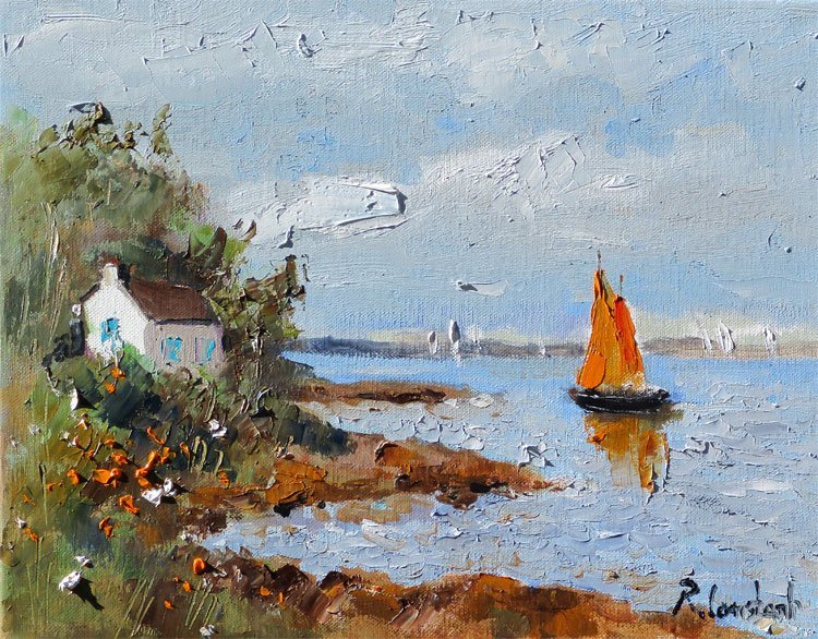 René Constant (XX) - Dans le Golfe du Morbihan