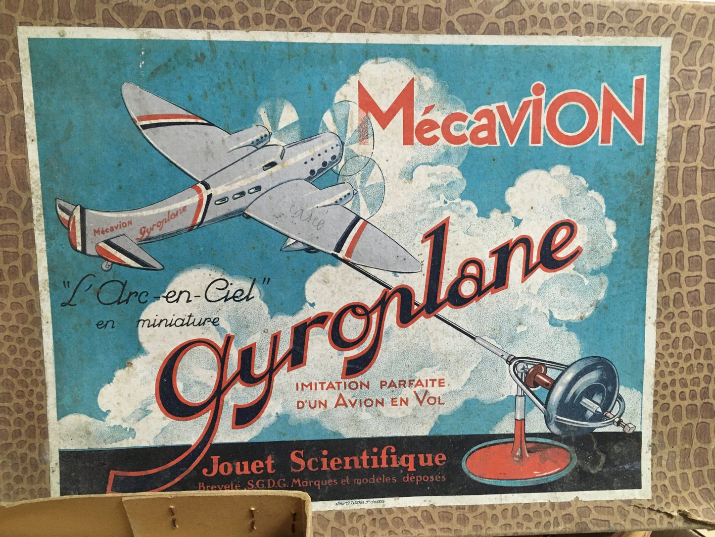 Mécavion - Avion-jouet - Gyroplane, avec boite d’origine - 1960-1970