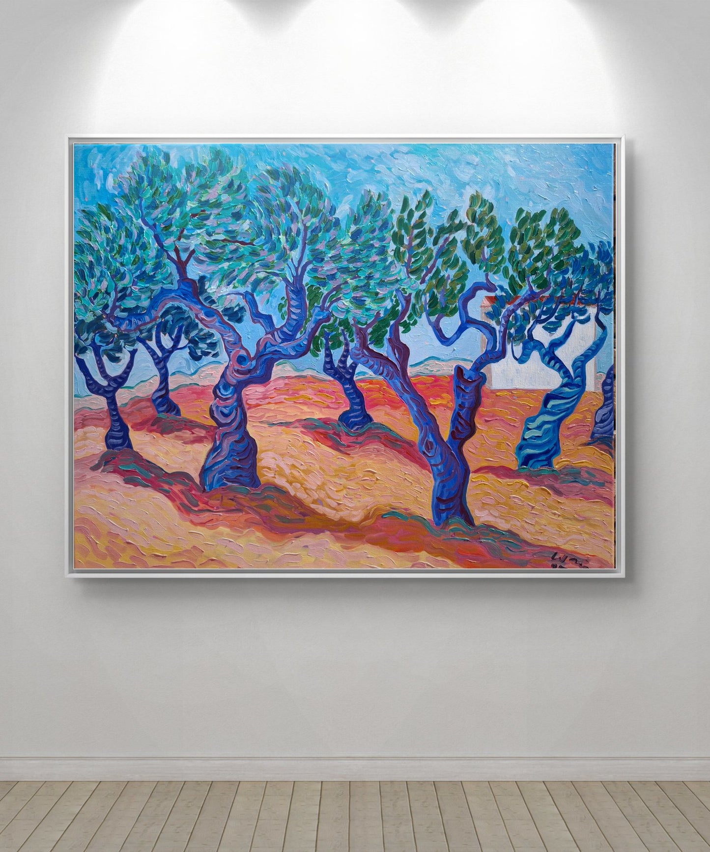 Kirsty Wain - Golden Field of Olive Trees