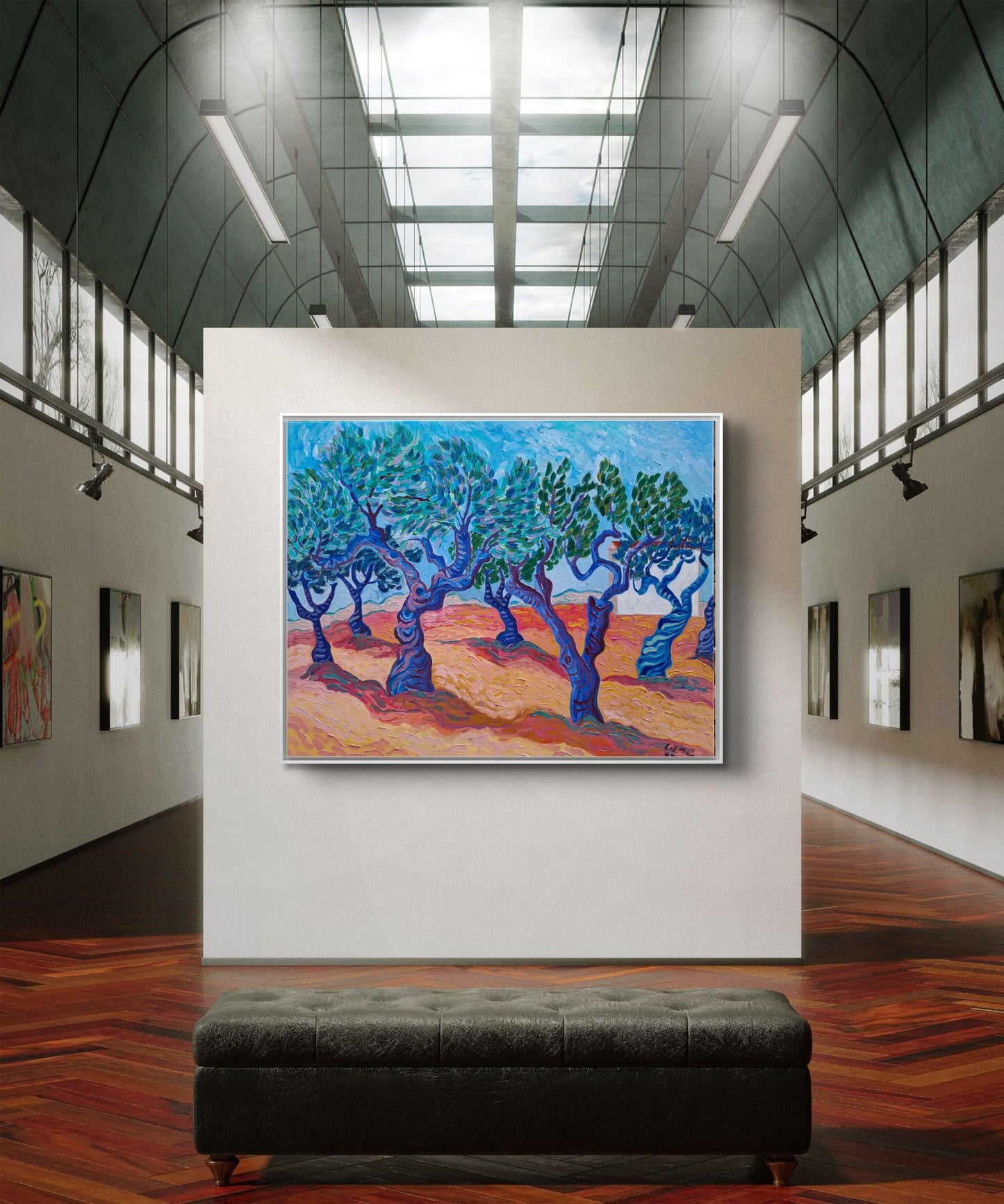 Kirsty Wain - Golden Field of Olive Trees