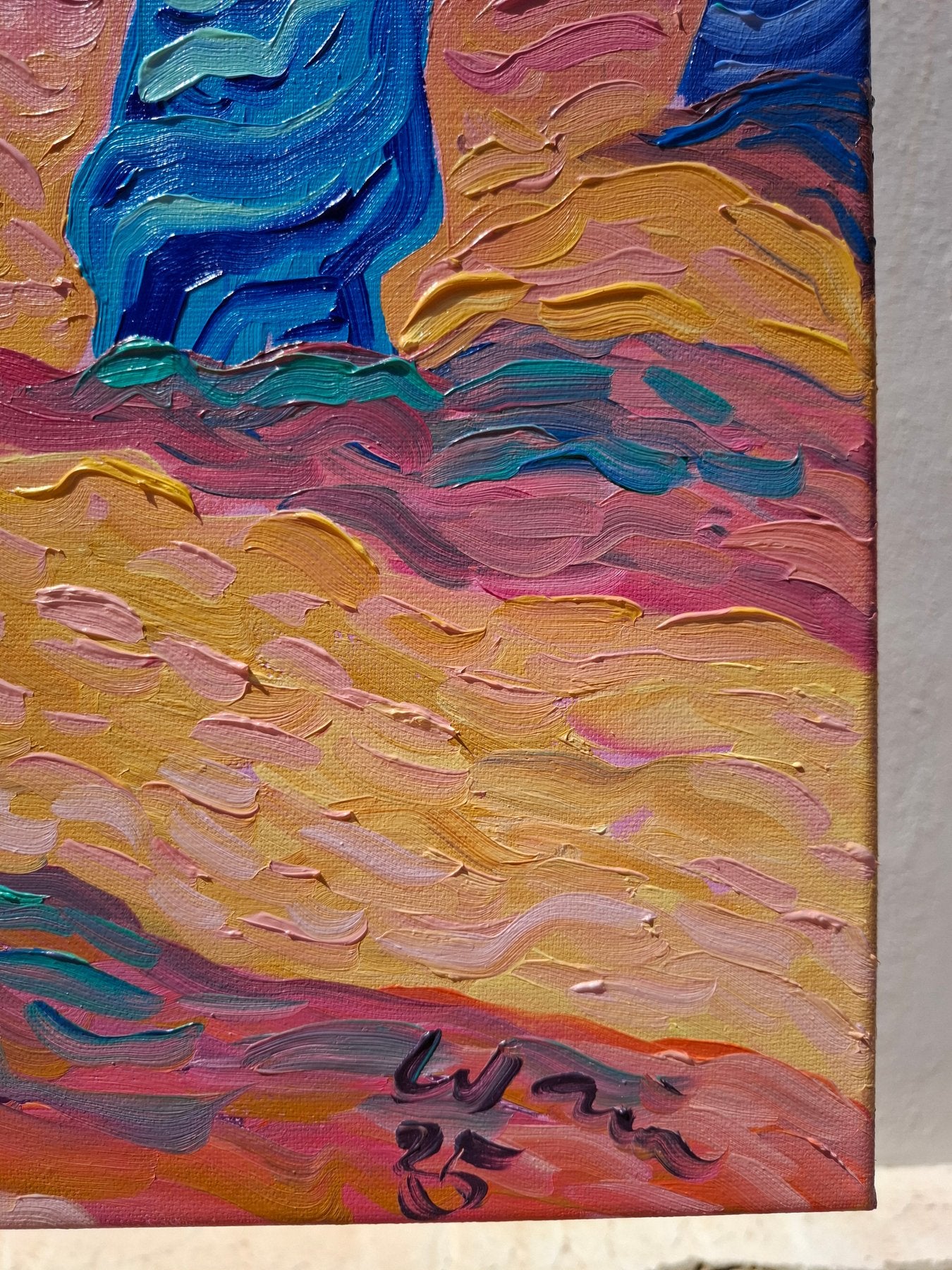 Kirsty Wain - Golden Field of Olive Trees