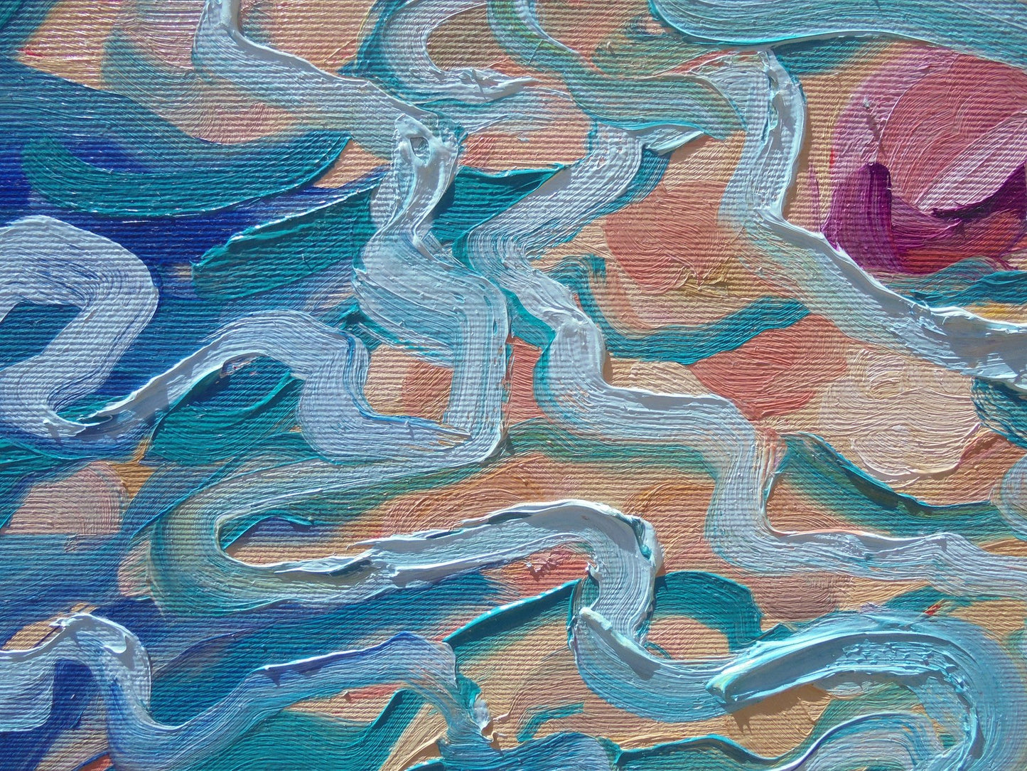 Kirsty Wain - ROCKY SHORE AT PLAYA SARDINA LOOKING TOWARDS GIBRALTAR