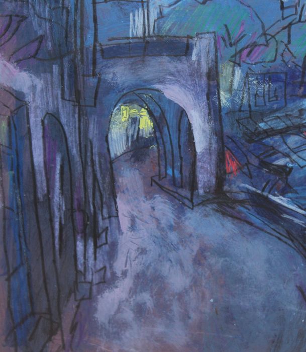 Ramon MOSCARDO - Cadaques by night, œuvre unique !