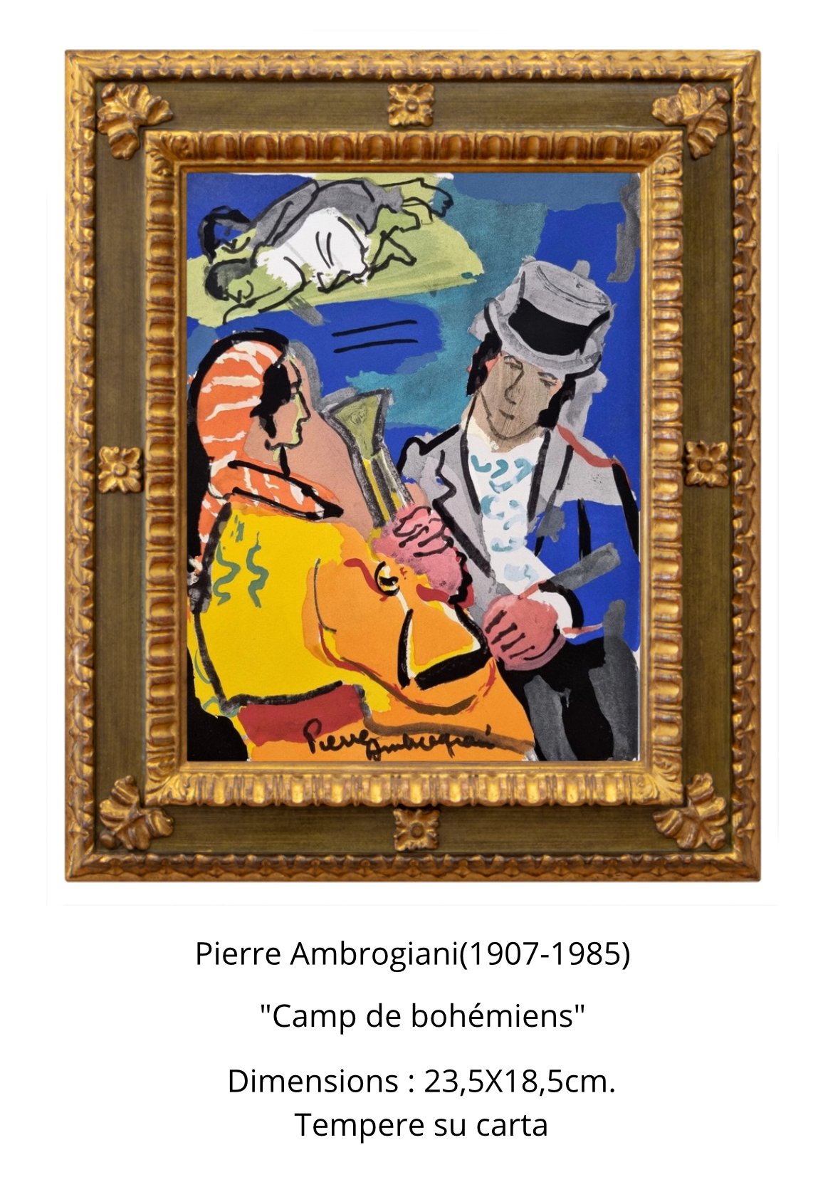 Pierre Ambrogiani (1907-1985) - Camp de bohémiens 
