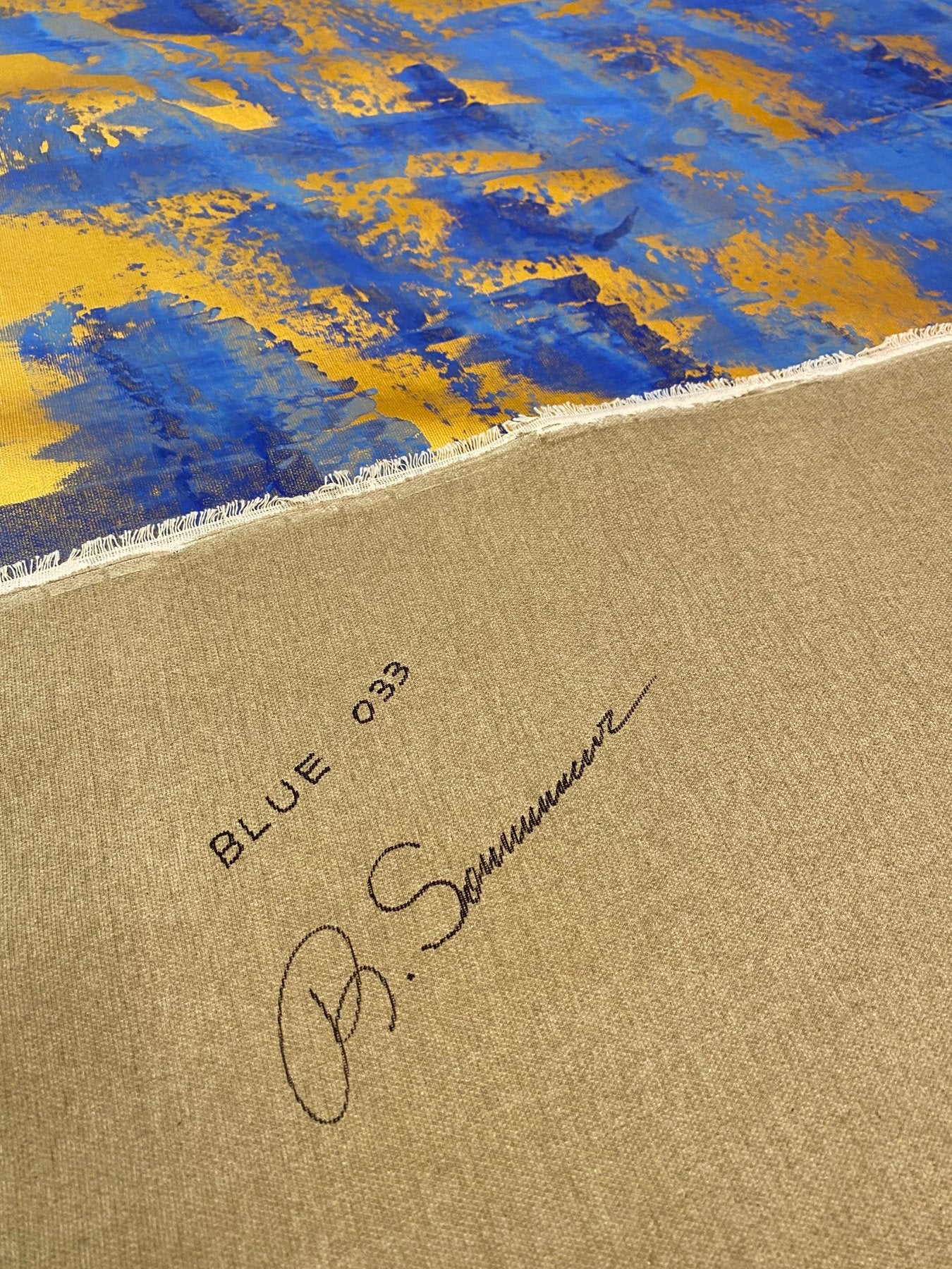 Belle œuvre de Reinhard Sommer - Blue 033