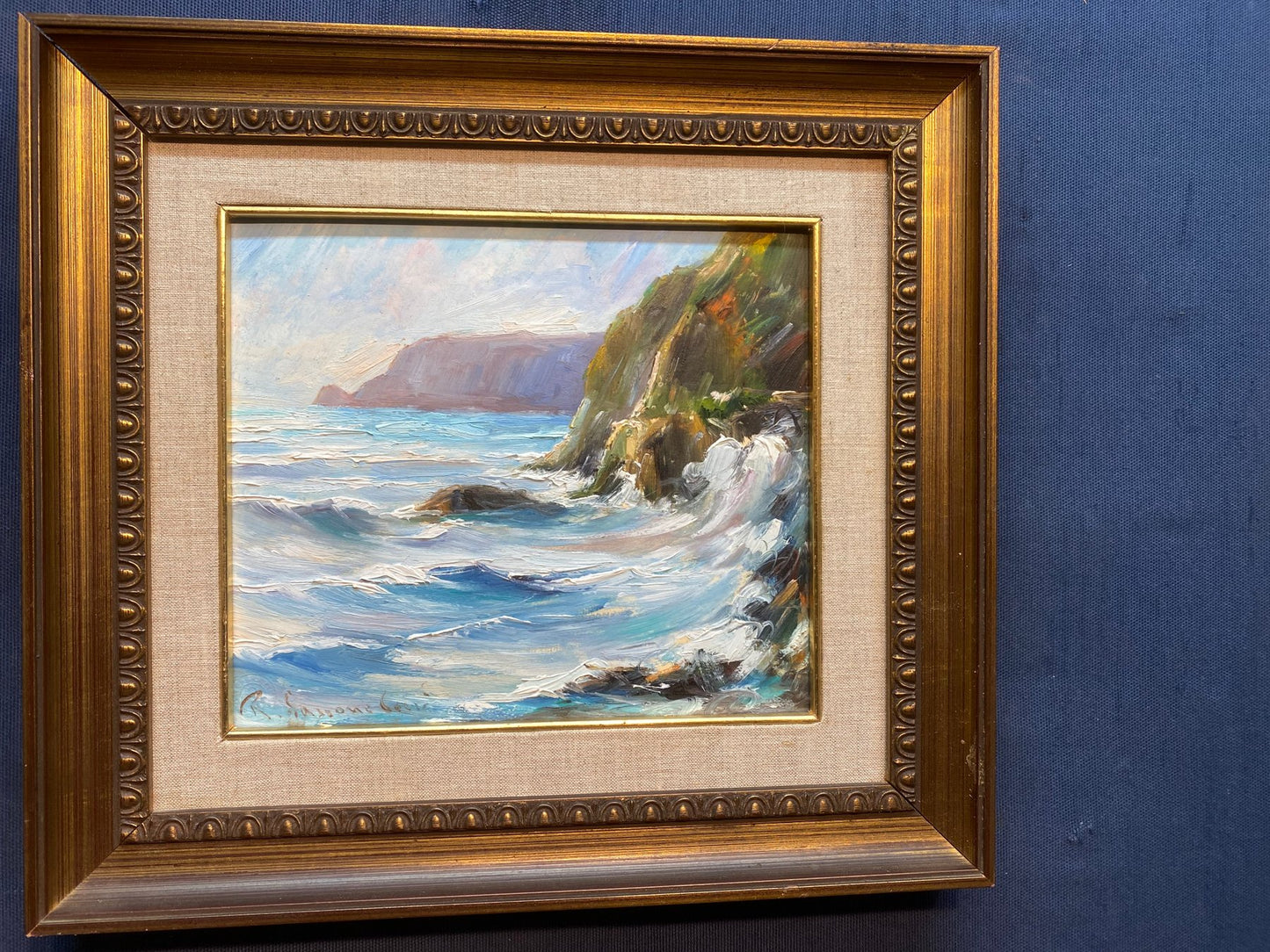 Renato Sassone Corsi (XX) - Tempête sur la côte