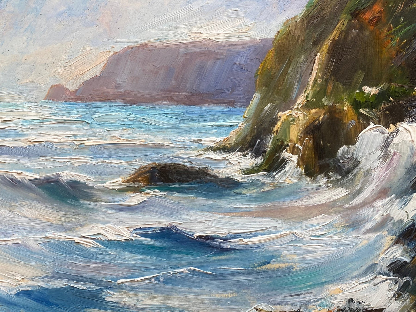 Renato Sassone Corsi (XX) - Tempête sur la côte