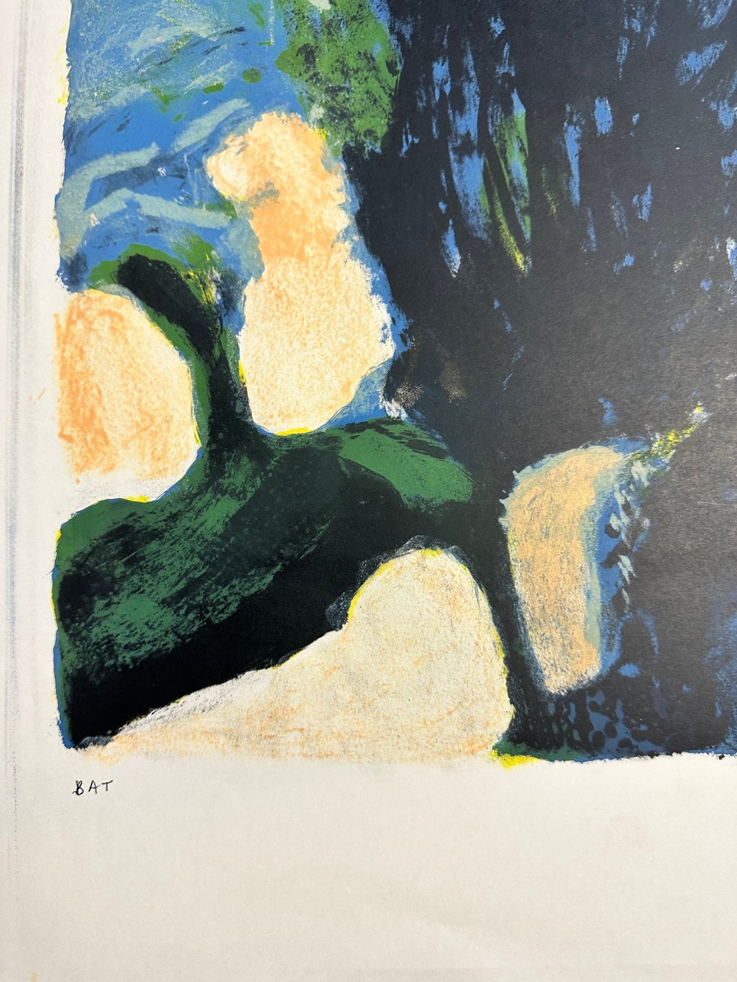 Roger Muhl - Cyprès - Lithographie