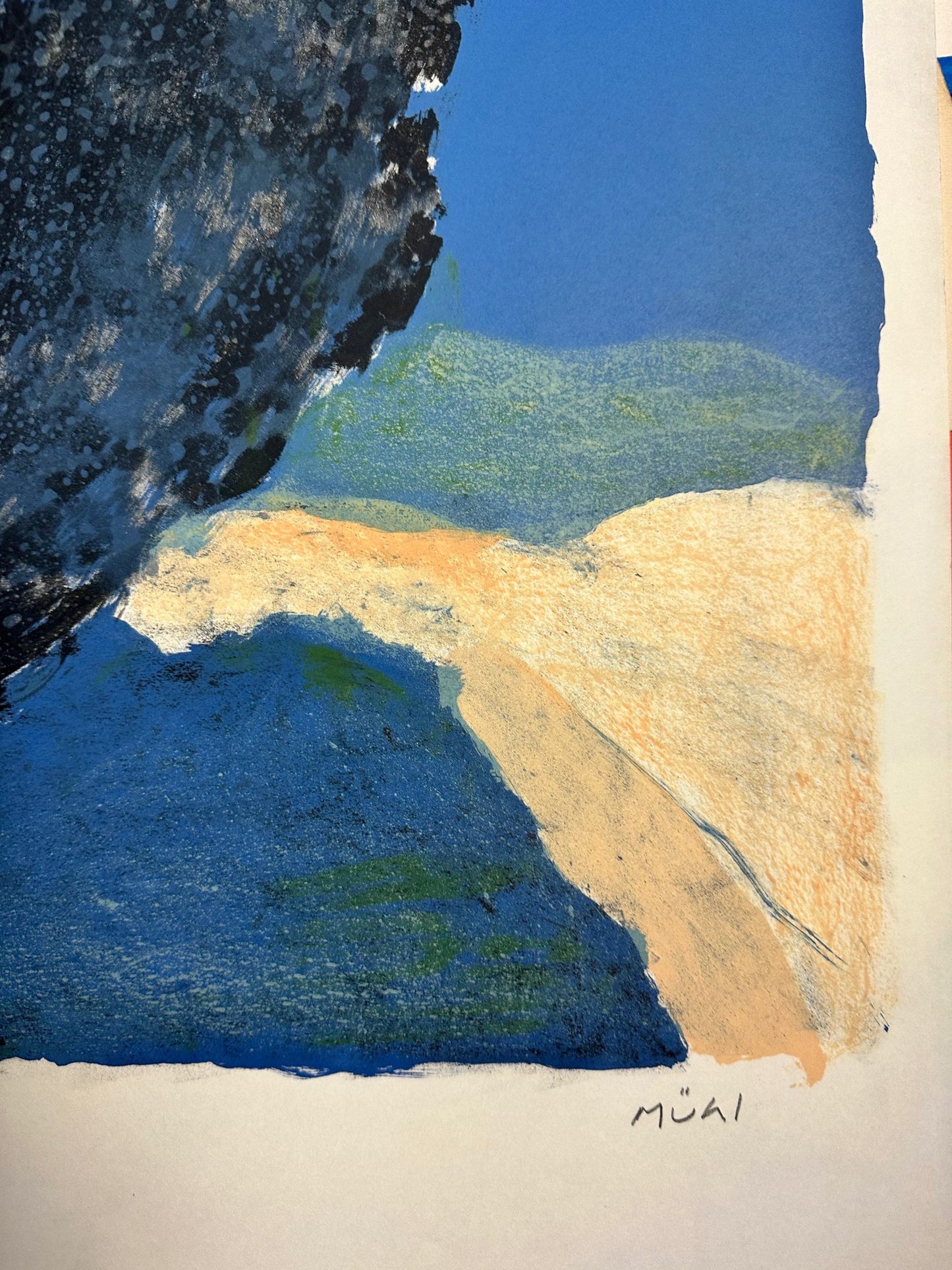 Roger Muhl - Cyprès - Lithographie