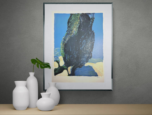 Roger Muhl - Cyprès - Lithographie