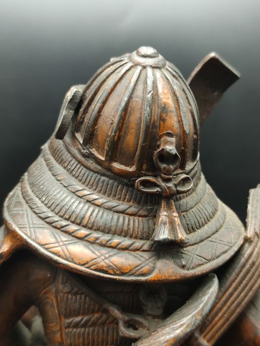 Sculpture Samouraï à cheval - Japon - 1930
