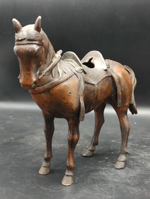 Sculpture Samouraï à cheval - Japon - 1930