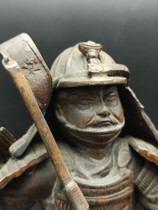 Sculpture Samouraï à cheval - Japon - 1930