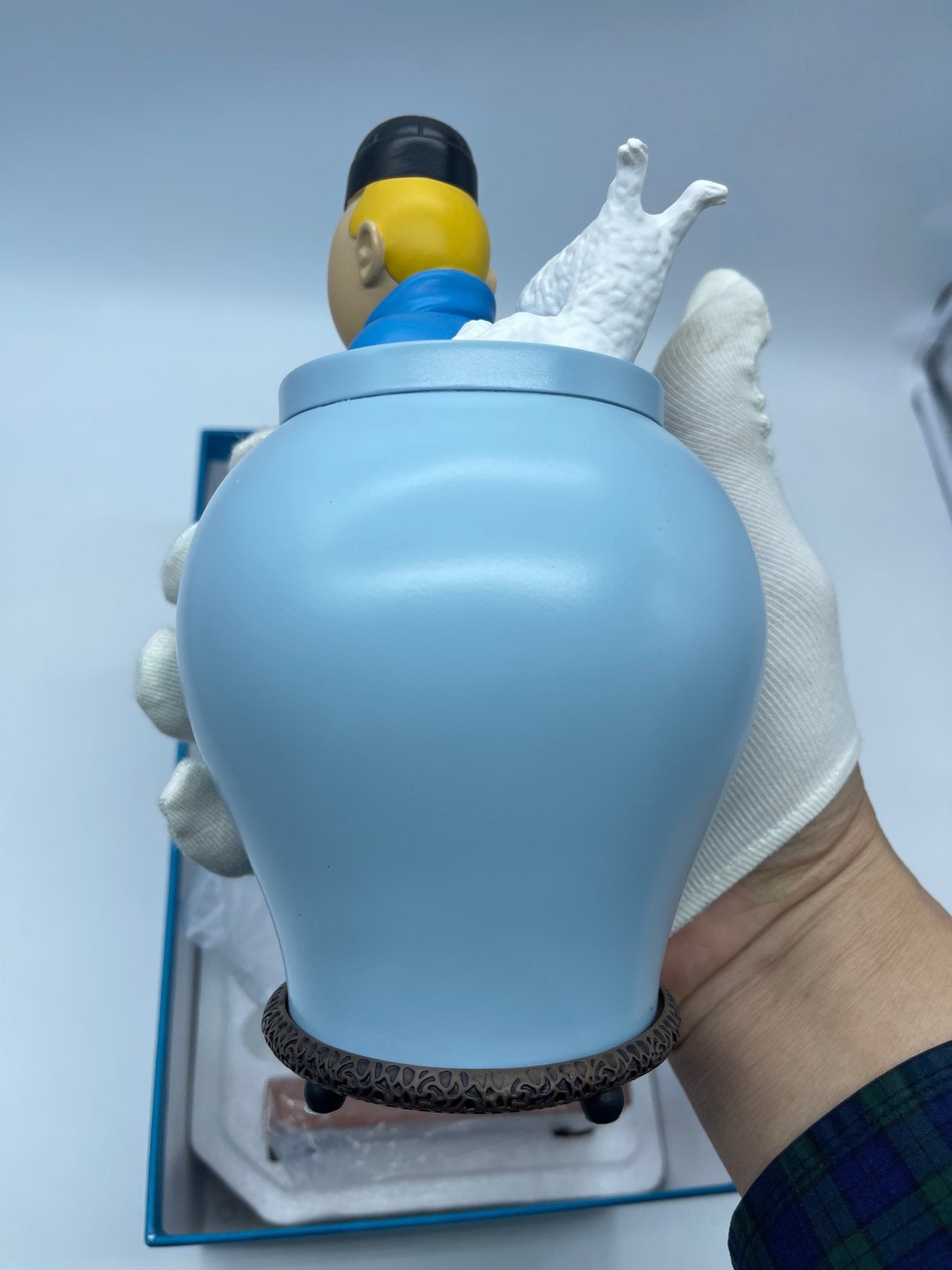 Tintin - Sculpture iconique- Vase du Lotus bleu