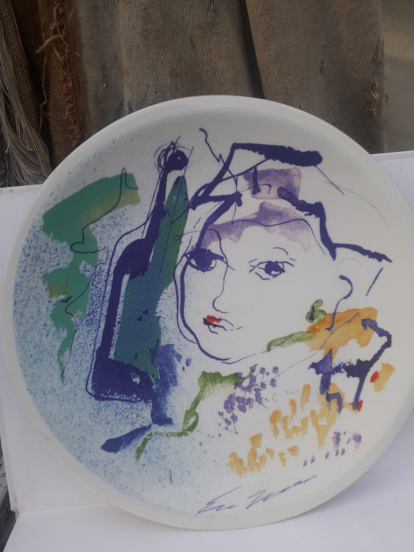 Plat céramique - Ernesto treccani