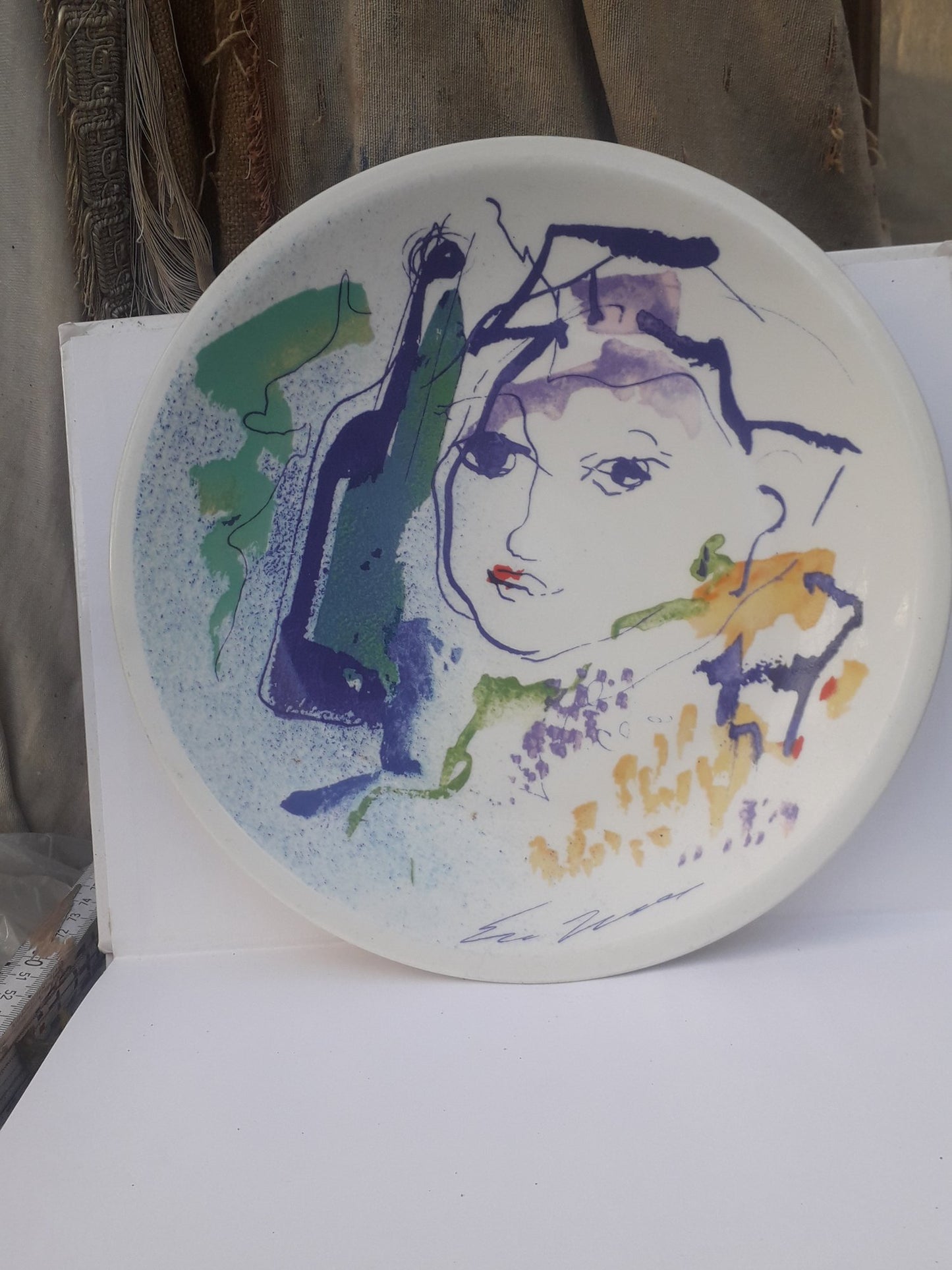Plat céramique - Ernesto treccani