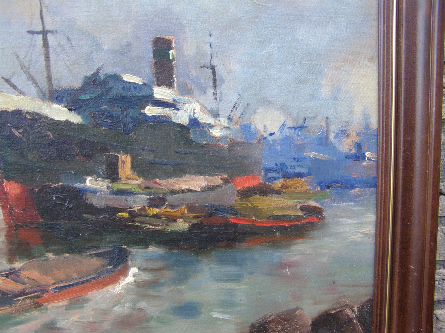 Peinture marine de M. Ottee (pseud. Arnout van Gilst) (1898-1982)
